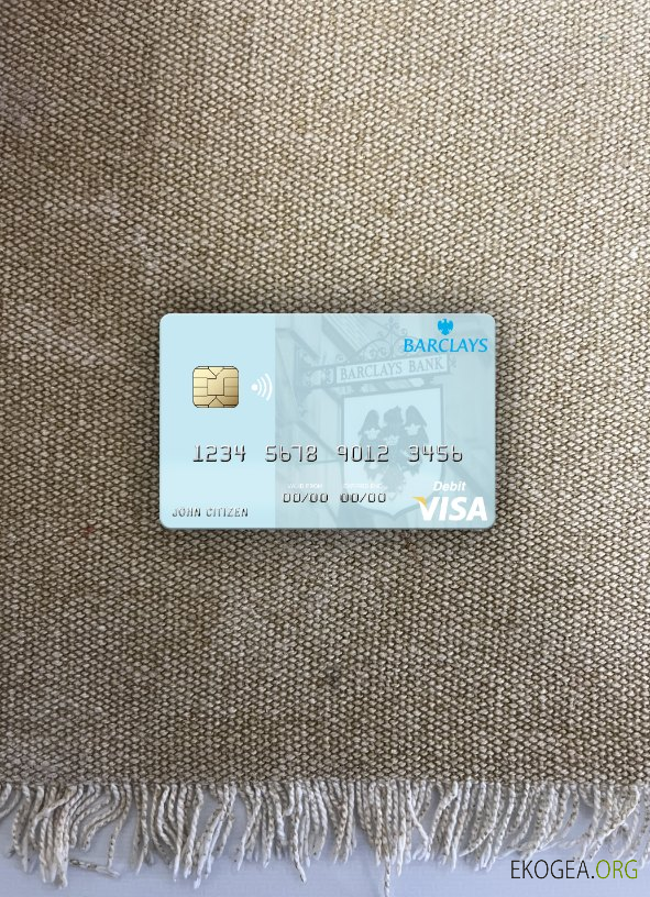 Monaco Barclays Bank PLC carte de débit visa photolook ,
